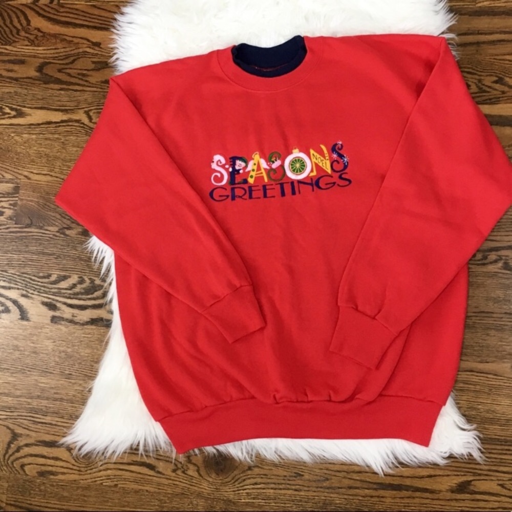 EUC Holiday thermal shirt size L